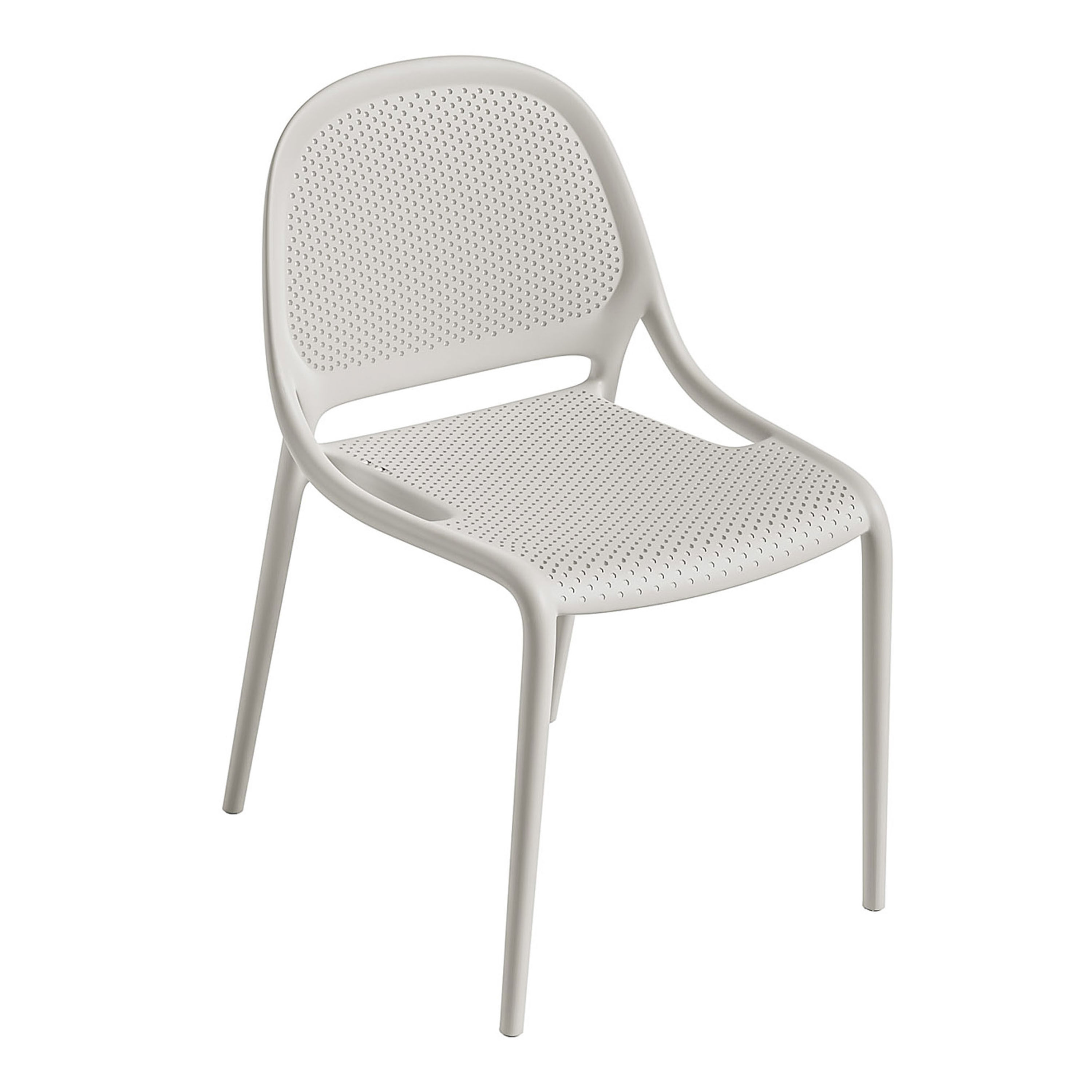 Apollo Round Back Outdoor Stacking Dining Chair 2 Piece Set image number 0