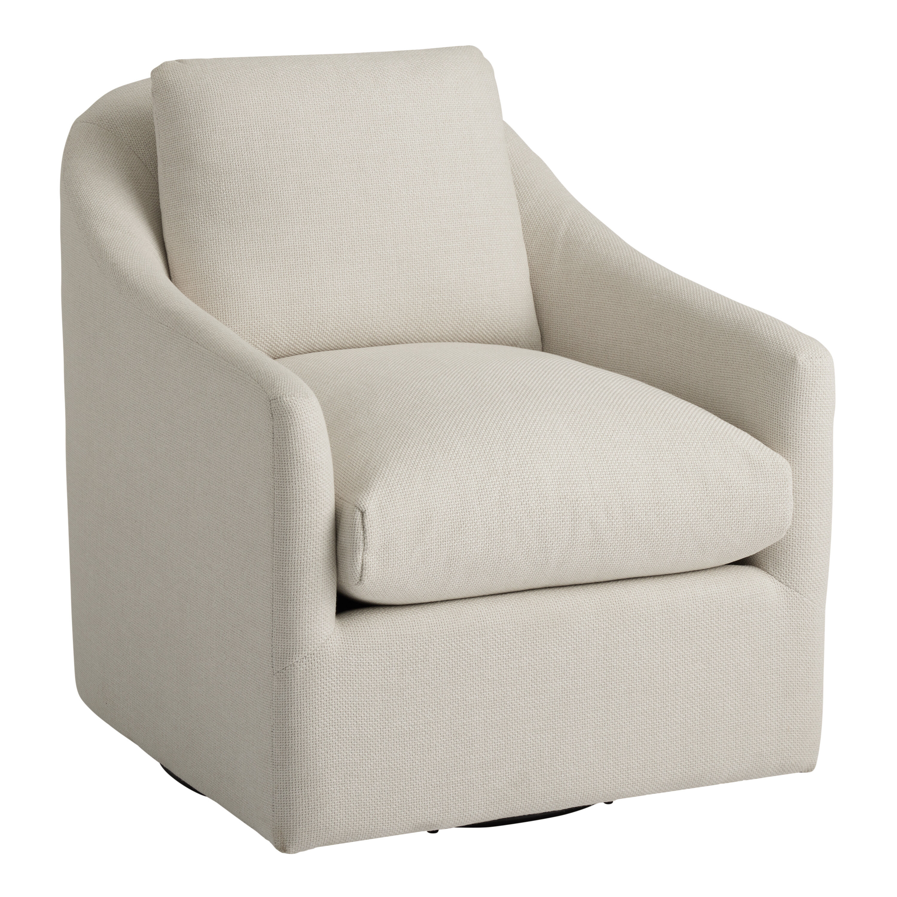 World market 2025 white swivel chair
