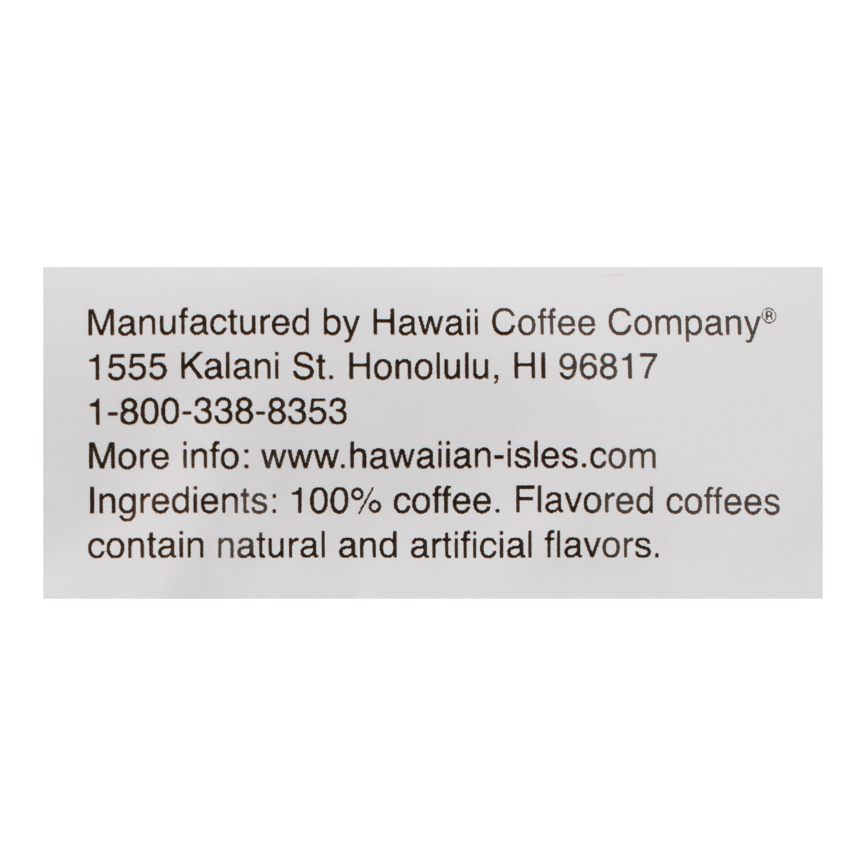Hawaiian Isles Hazelnut Ground Coffee 8 Oz. image number 1