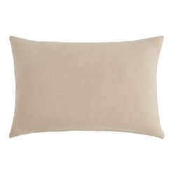 Taupe Distressed Rug Print Lumbar Pillow