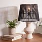 White Terracotta Stacked Table Lamp Base image number 1