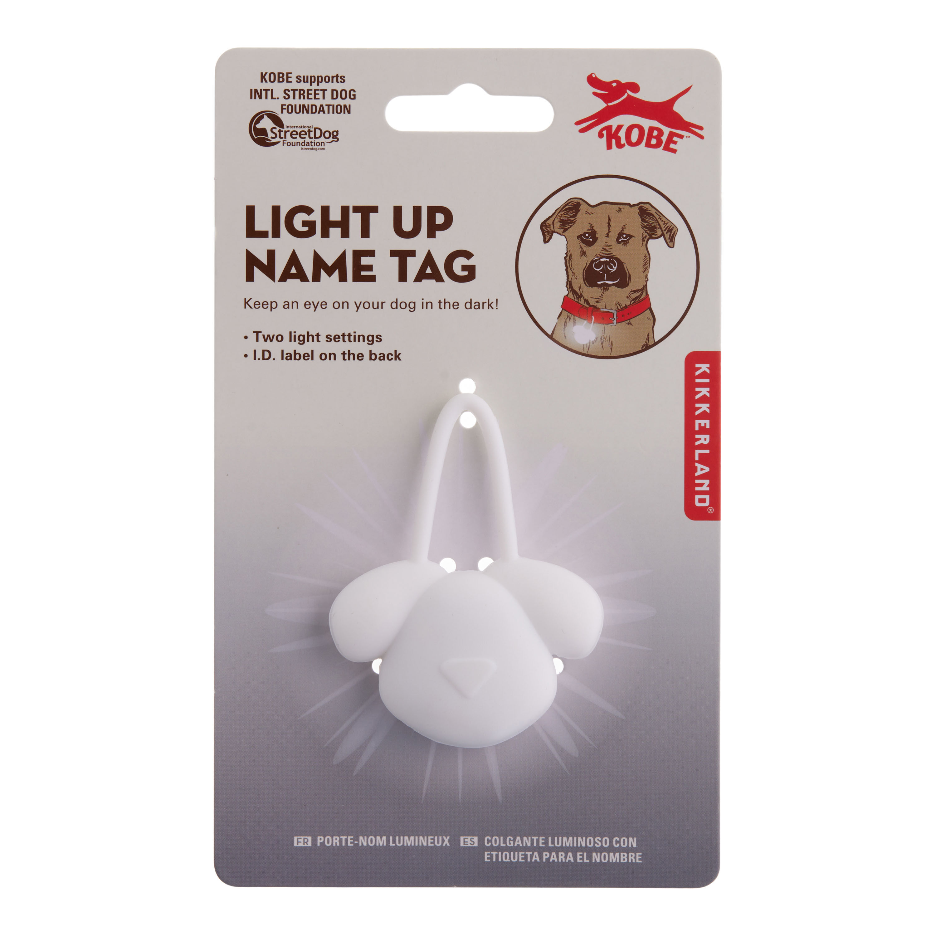 Light up dog sales tag