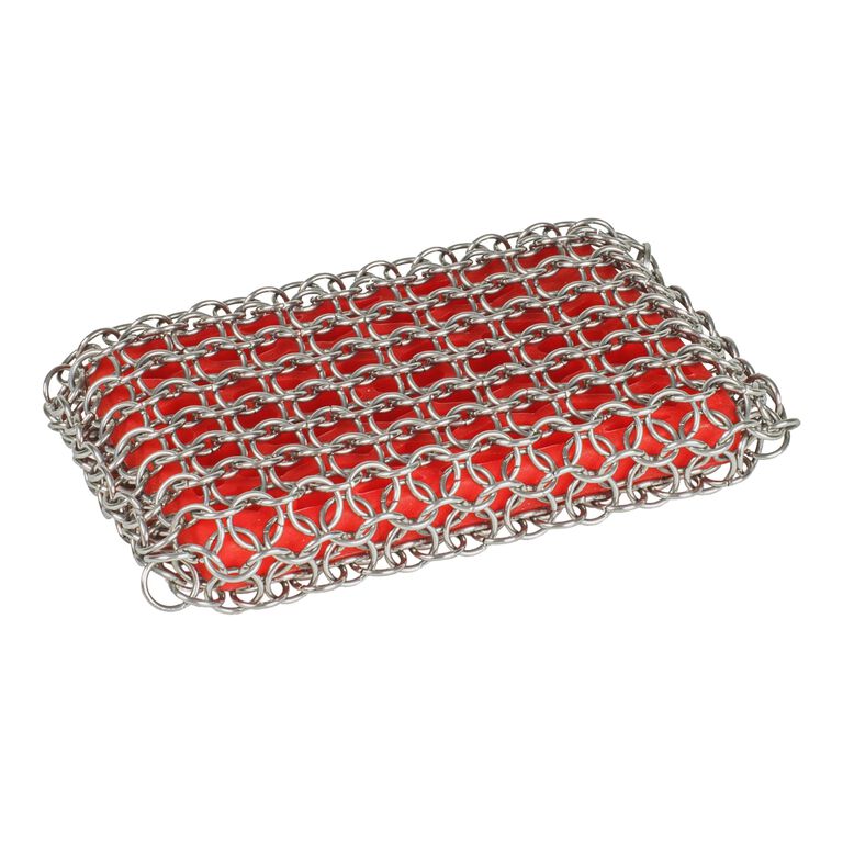 Lodge Cast Iron Square Chainmail Scrubbing Pad, 1, Blue