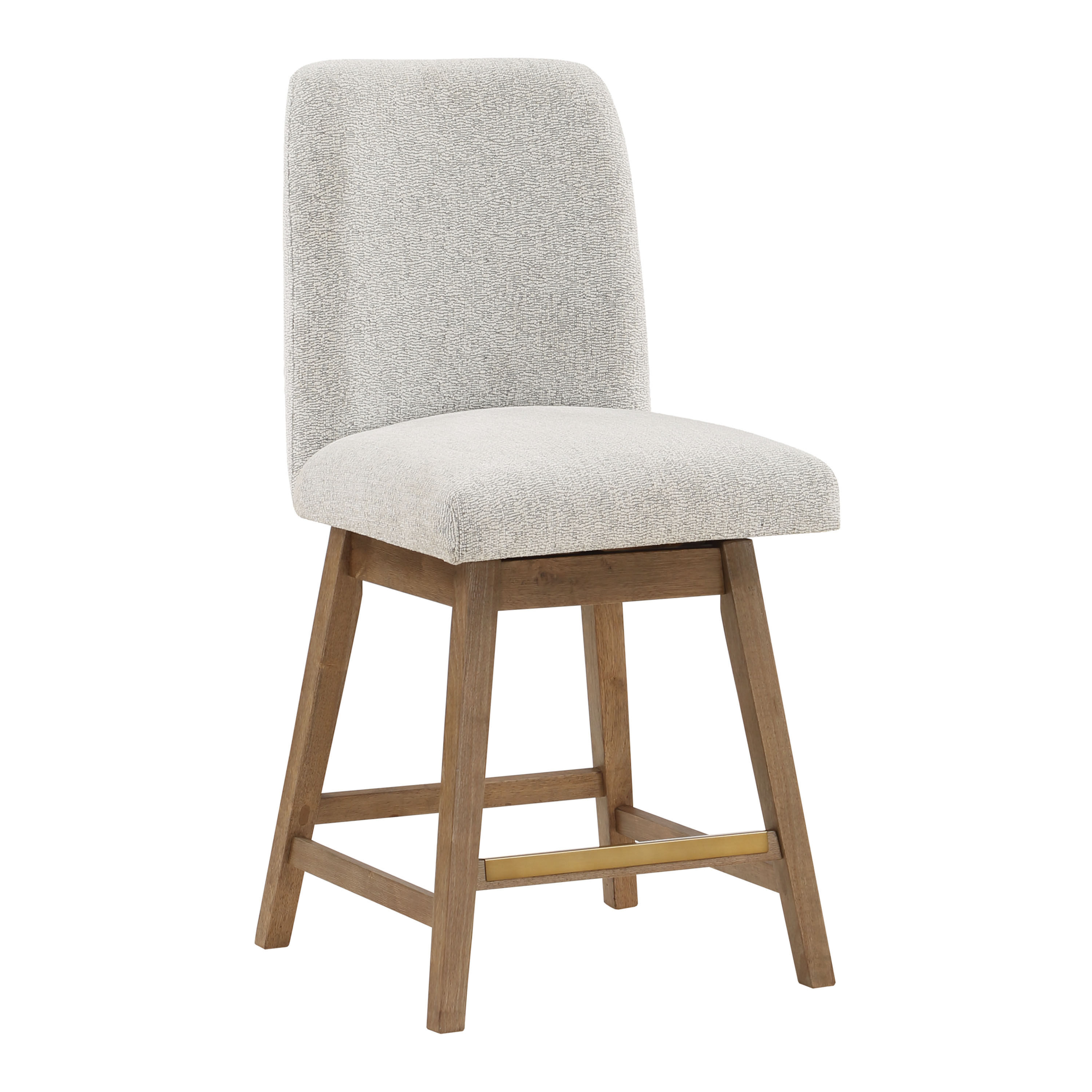 Cajon Upholstered Swivel Counter Stool 2 Piece Set