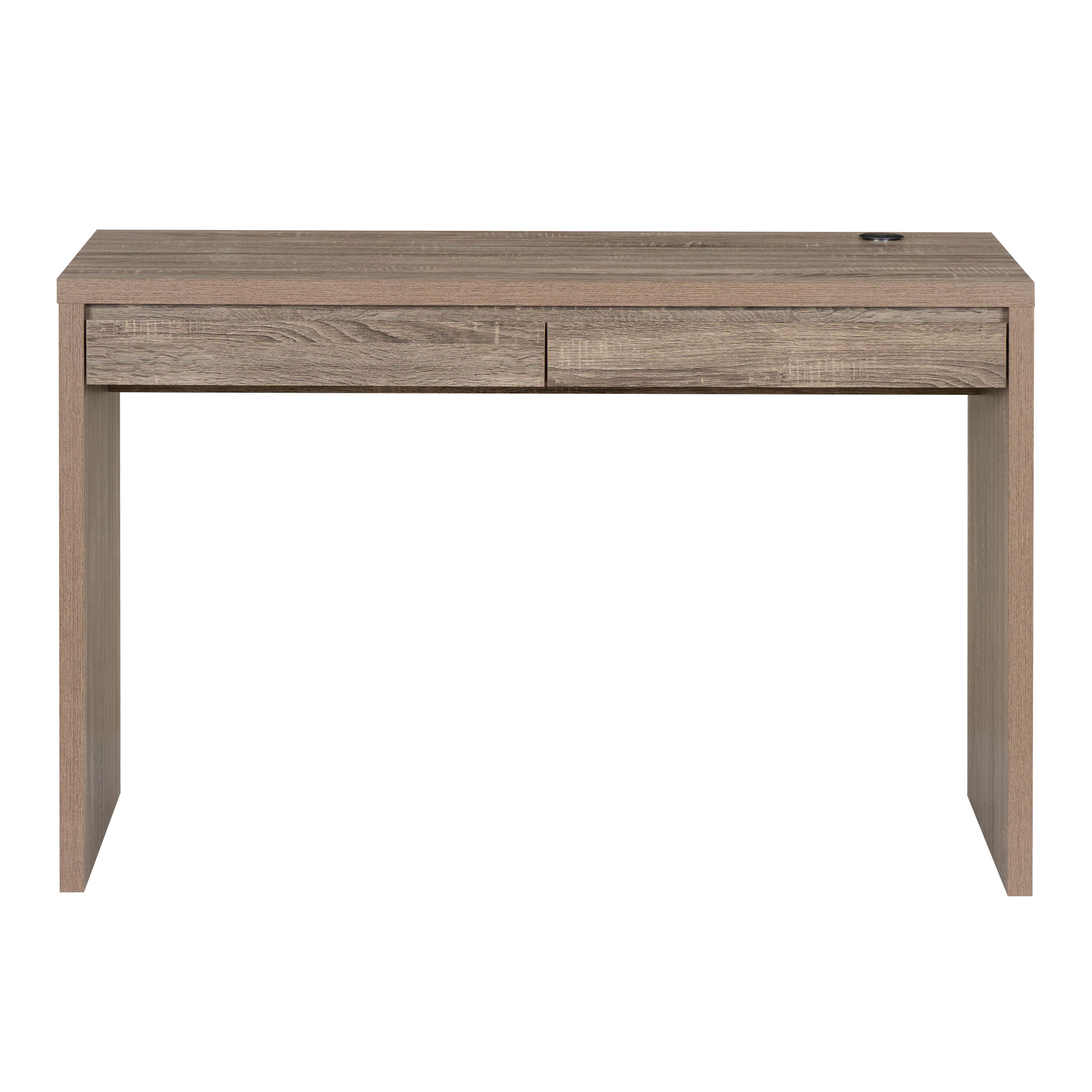 Bream Gray Modern Desk with Drawers image number 2