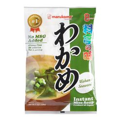8 Pack Marukome Instant Miso Wakame Seaweed Set of 2