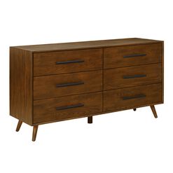 Fairbanks Pecan Brown Ash Wood Dresser