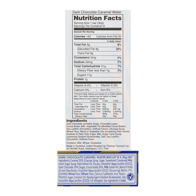 Tunnock's Dark Chocolate Caramel Wafers 8 Pack Tunnock's Dark Chocolate Caramel Wafers 8 Pack