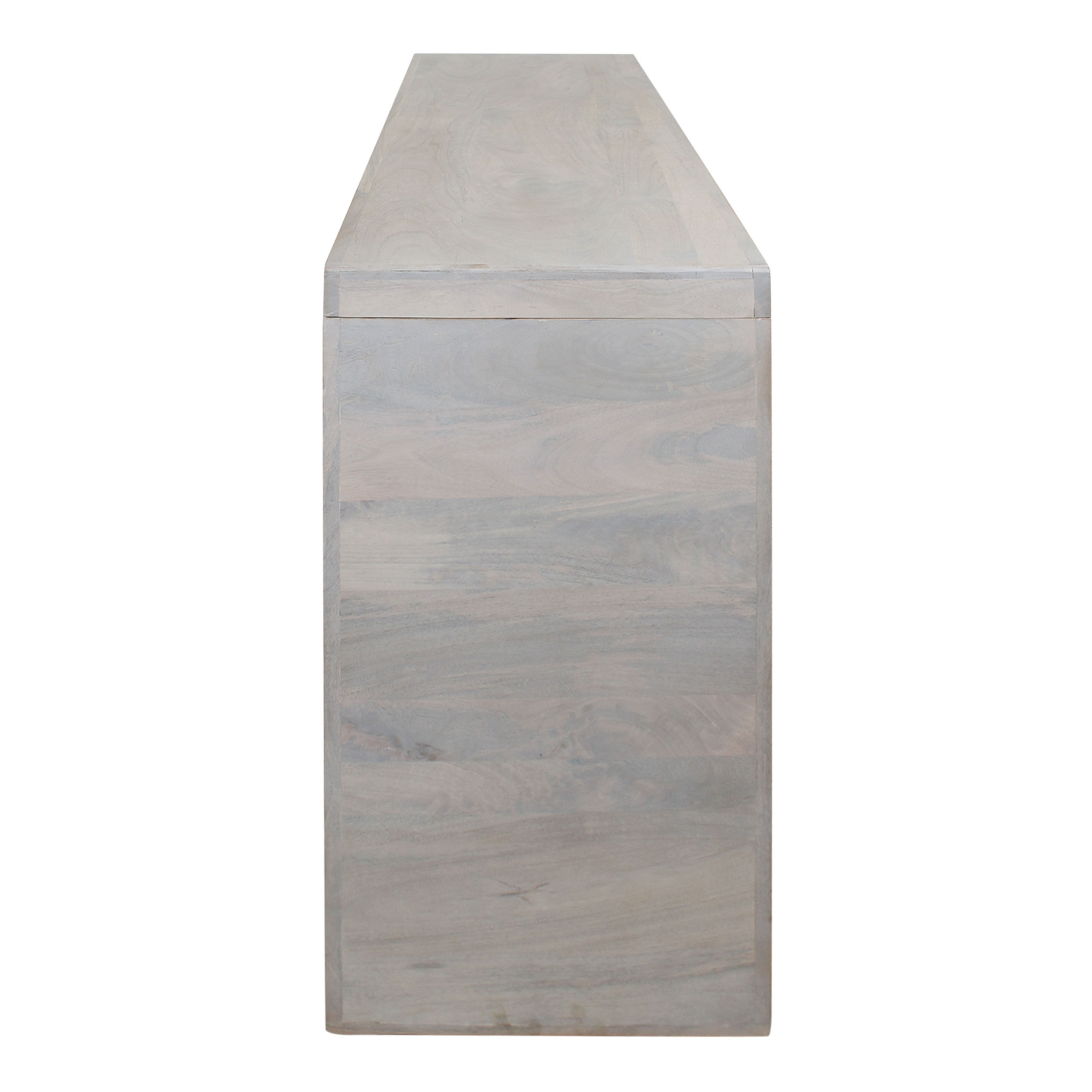 Haven Whitewash Mango Wood Console Table with Shelf World Market