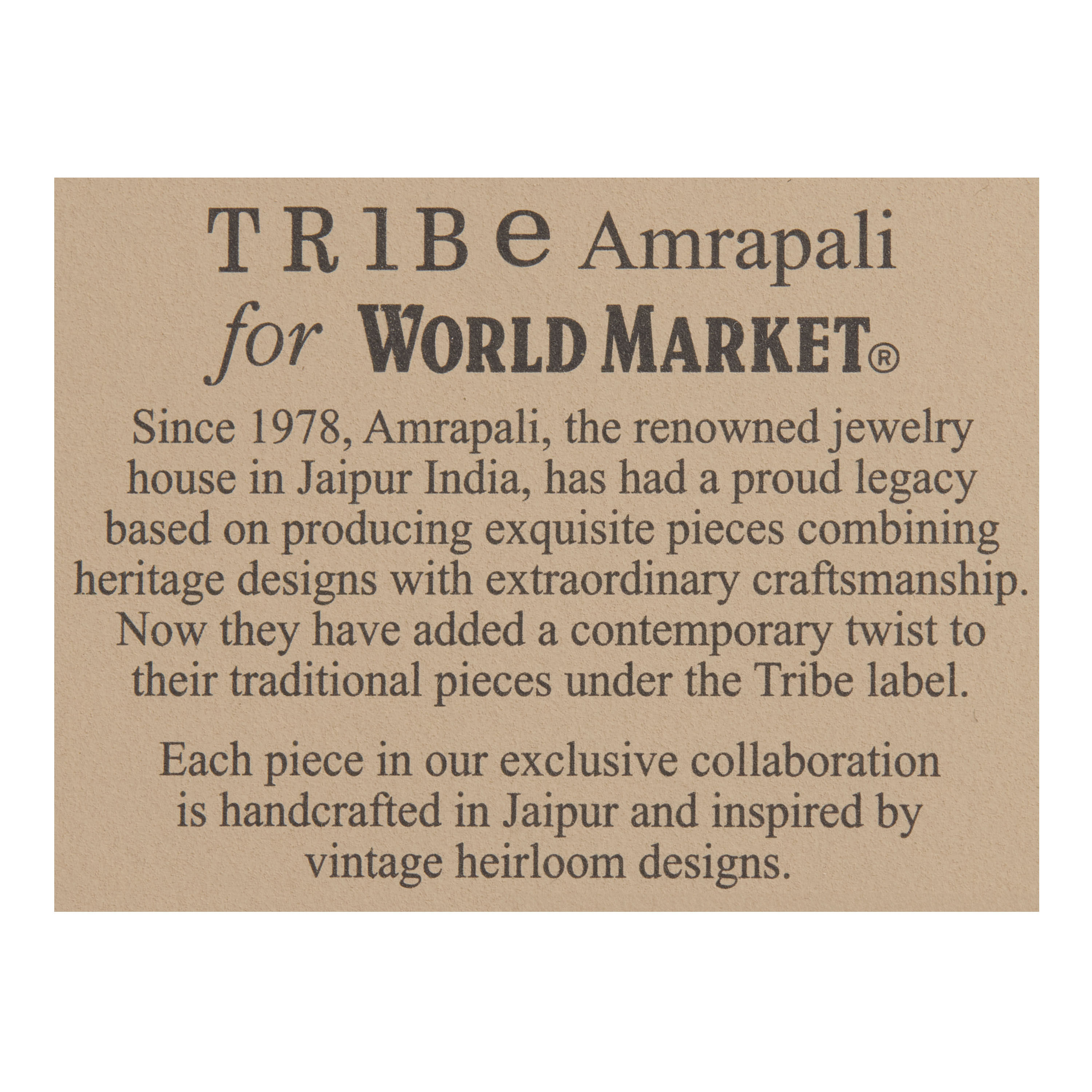 Tribe Amrapali x World Market 14k Gold Plated Lattice Drop Earrings image number 1