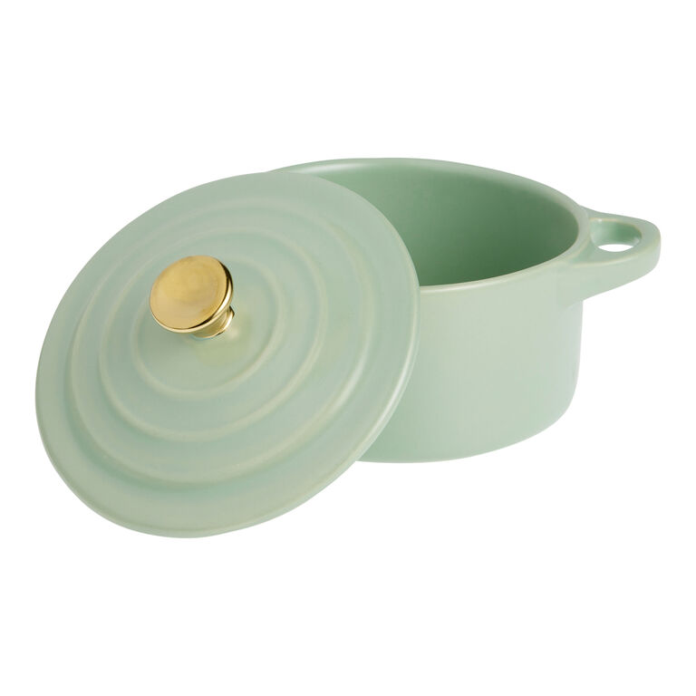 Mini Round Ceramic Cocotte Dutch Oven image number 2