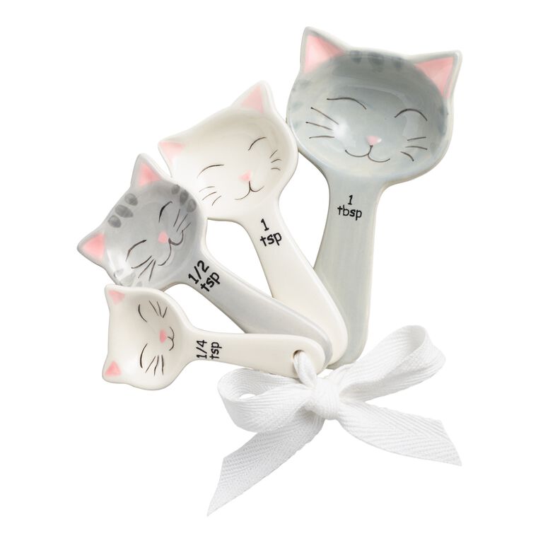 Cat Ceramic Measuring Spoons image number 1