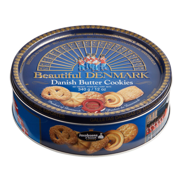 Jacobsens Beautiful Denmark Danish Butter Cookies Tin image number 1