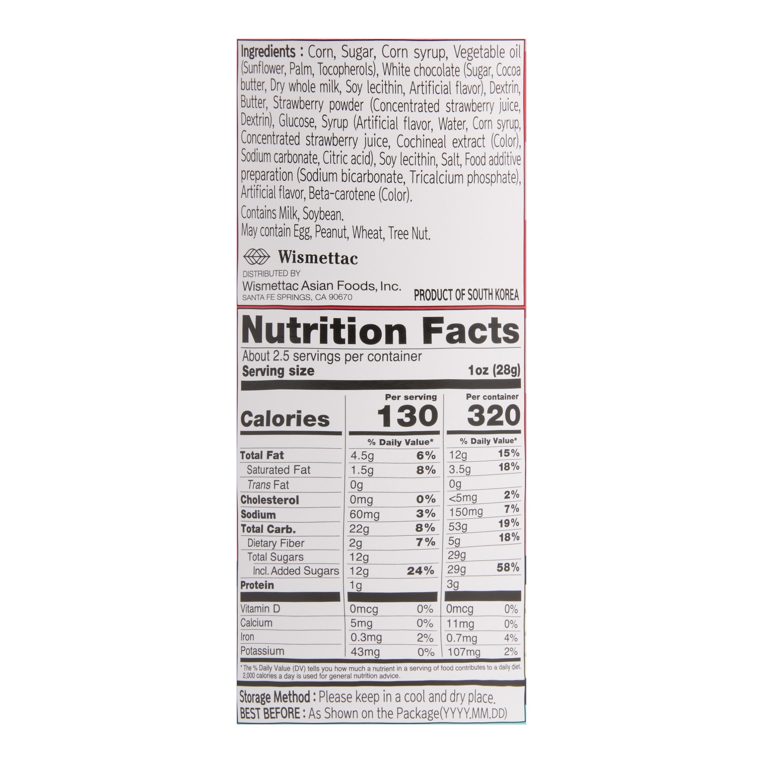 Shirakiku Cinema Strawberry and Butter Popcorn image number 1