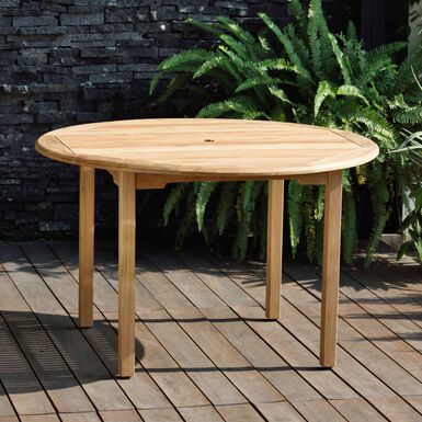 Windsong Round Teak Outdoor Dining Table Windsong Round Teak Outdoor Dining Table