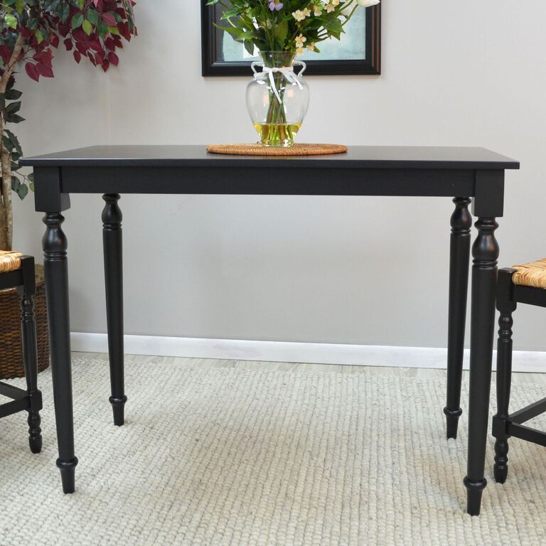 Barton Antique Black Farmhouse Counter Height Dining Table image number 2