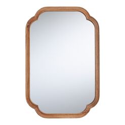 Emma Natural Wood Quatrefoil Wall Mirror