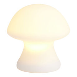 Kikkerland White Porcelain Mushroom LED Light