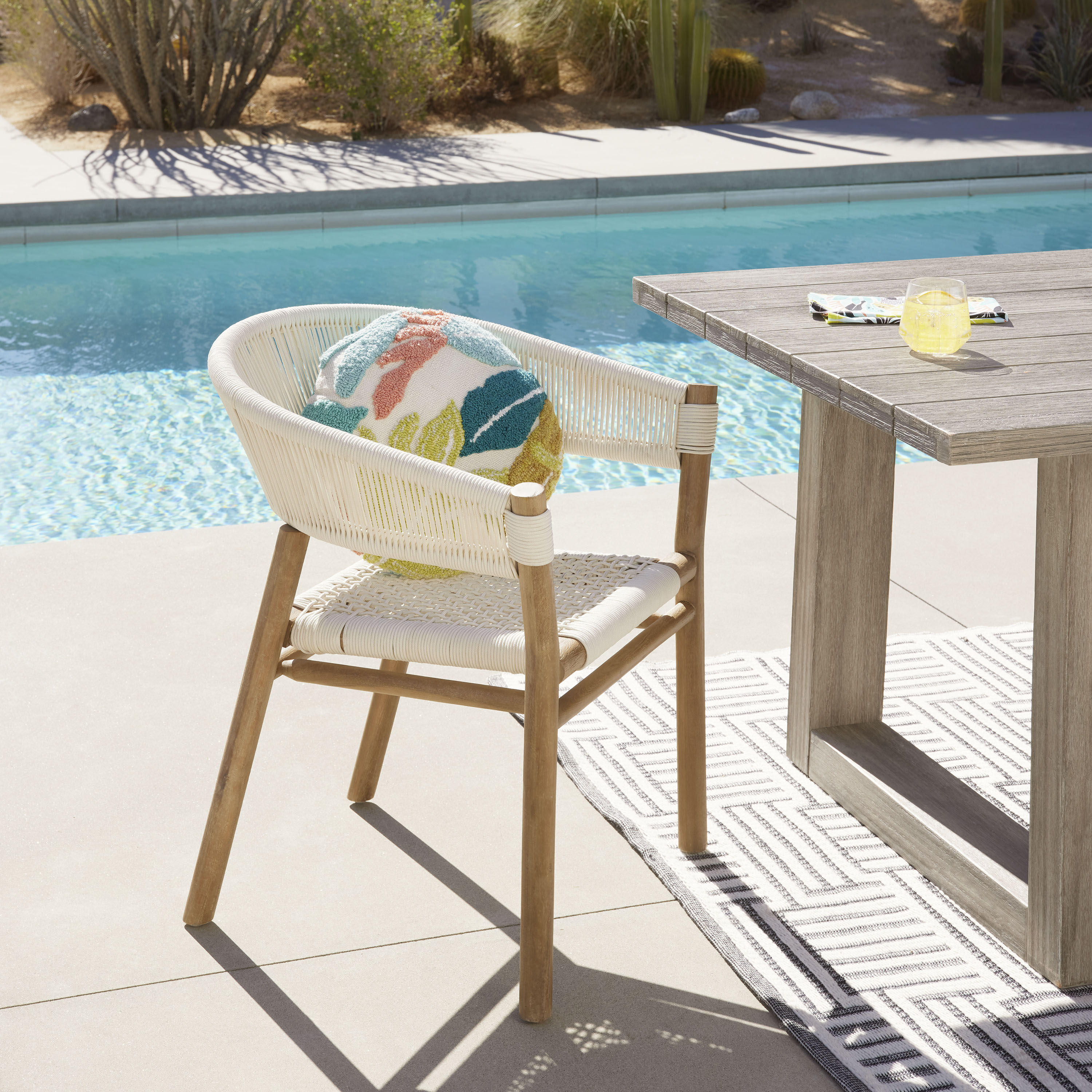 World market rope store chair