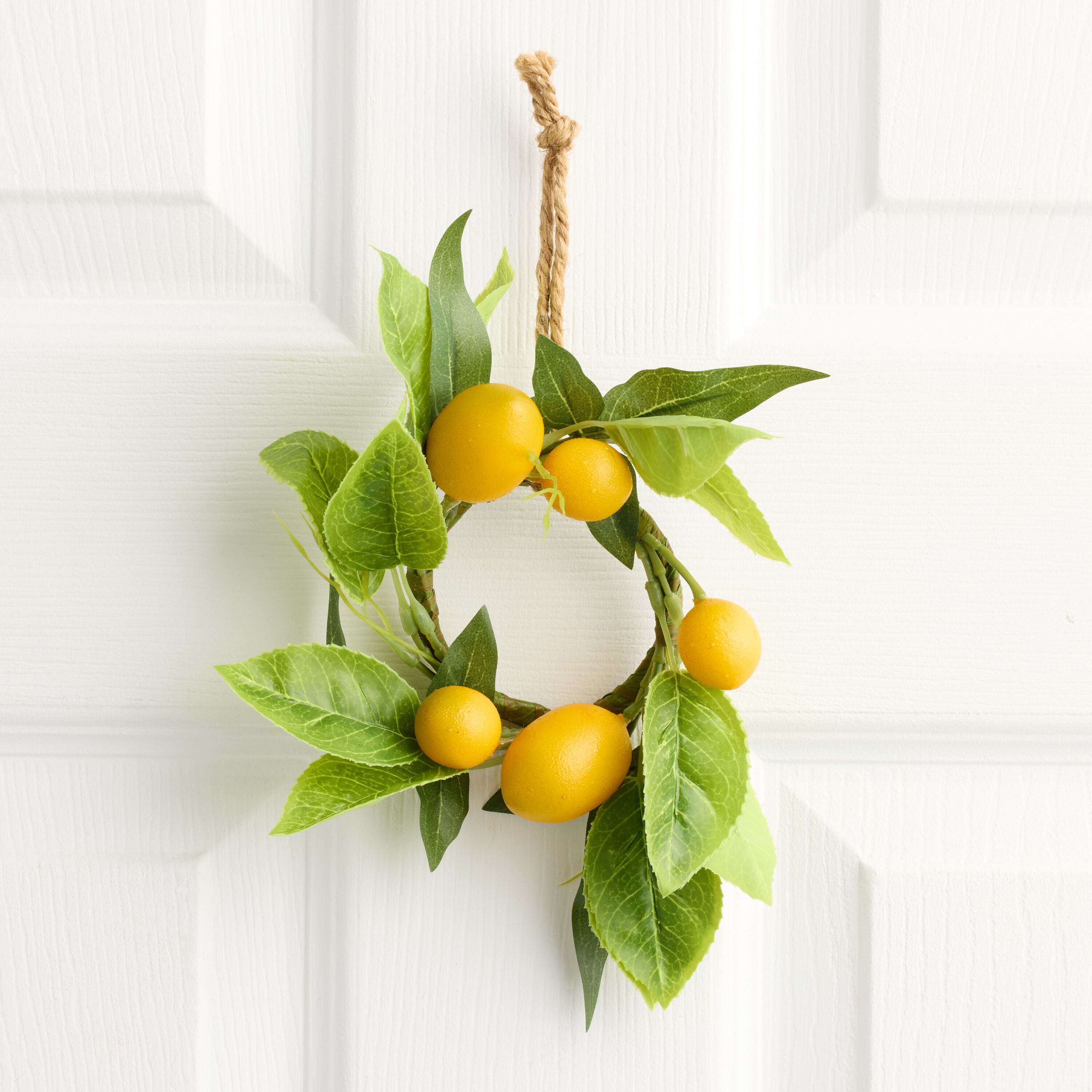 Mini Faux Lemon Wreath image number 0