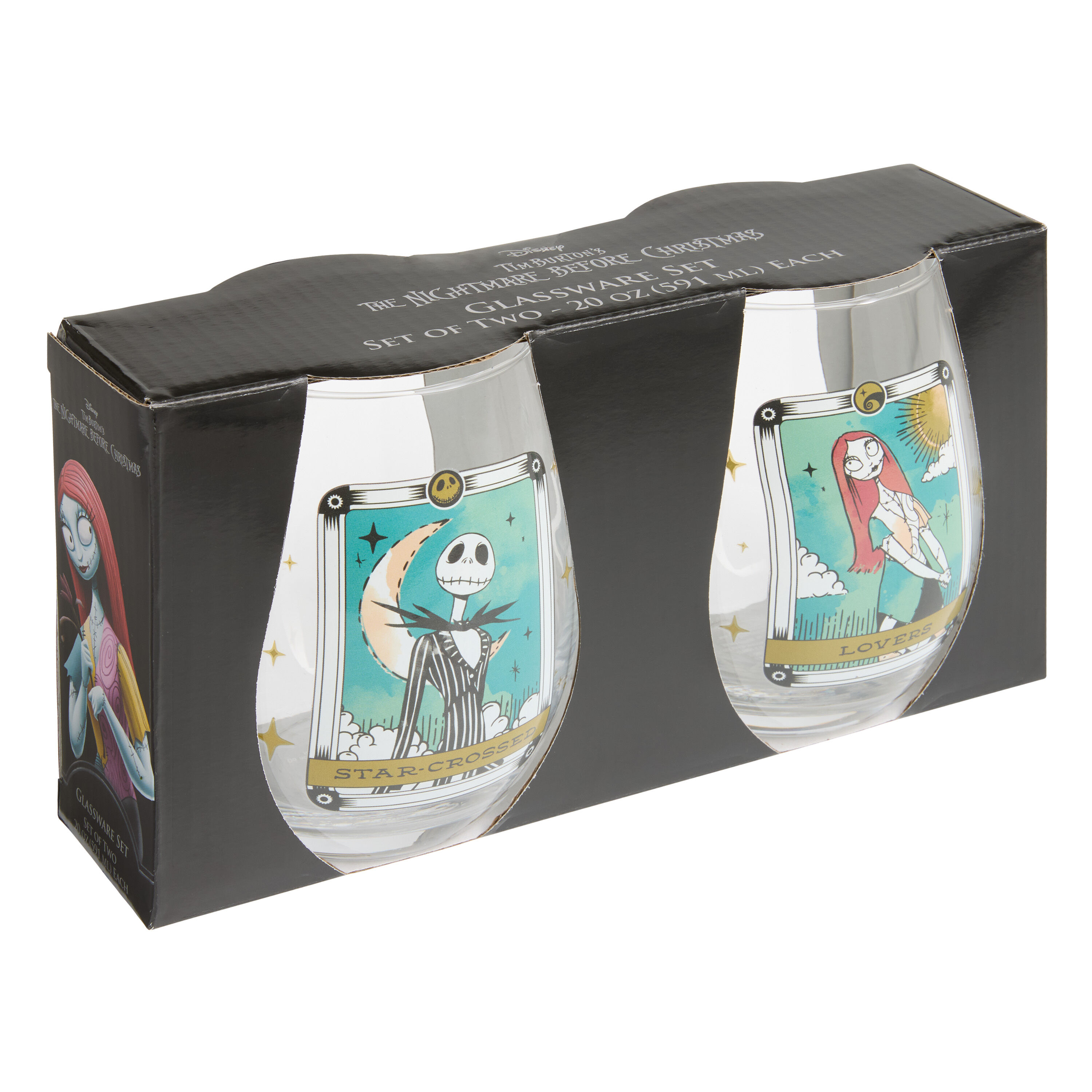 The Nightmare Before Christmas Stemless Wine Glass 2 Pack image number 1