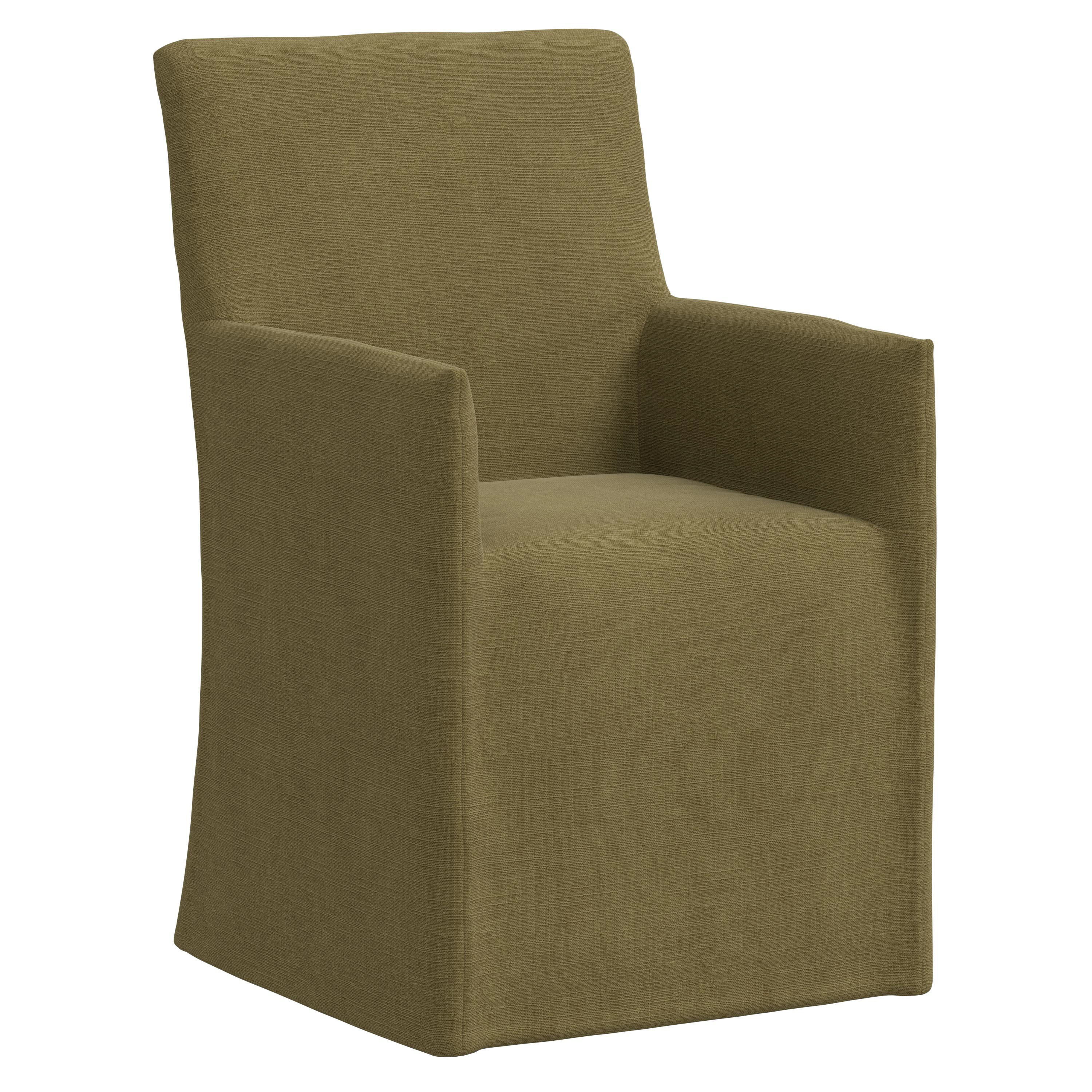 Landon Linen Slipcover Dining Armchair image number 0