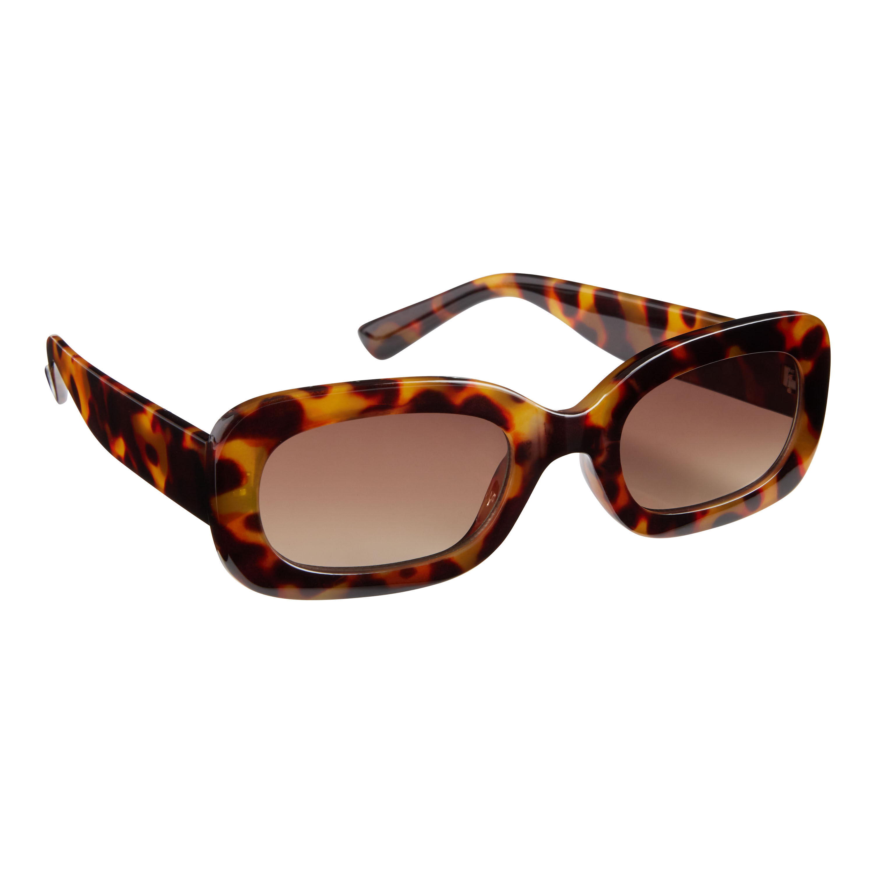 Rectangle hotsell tortoiseshell sunglasses