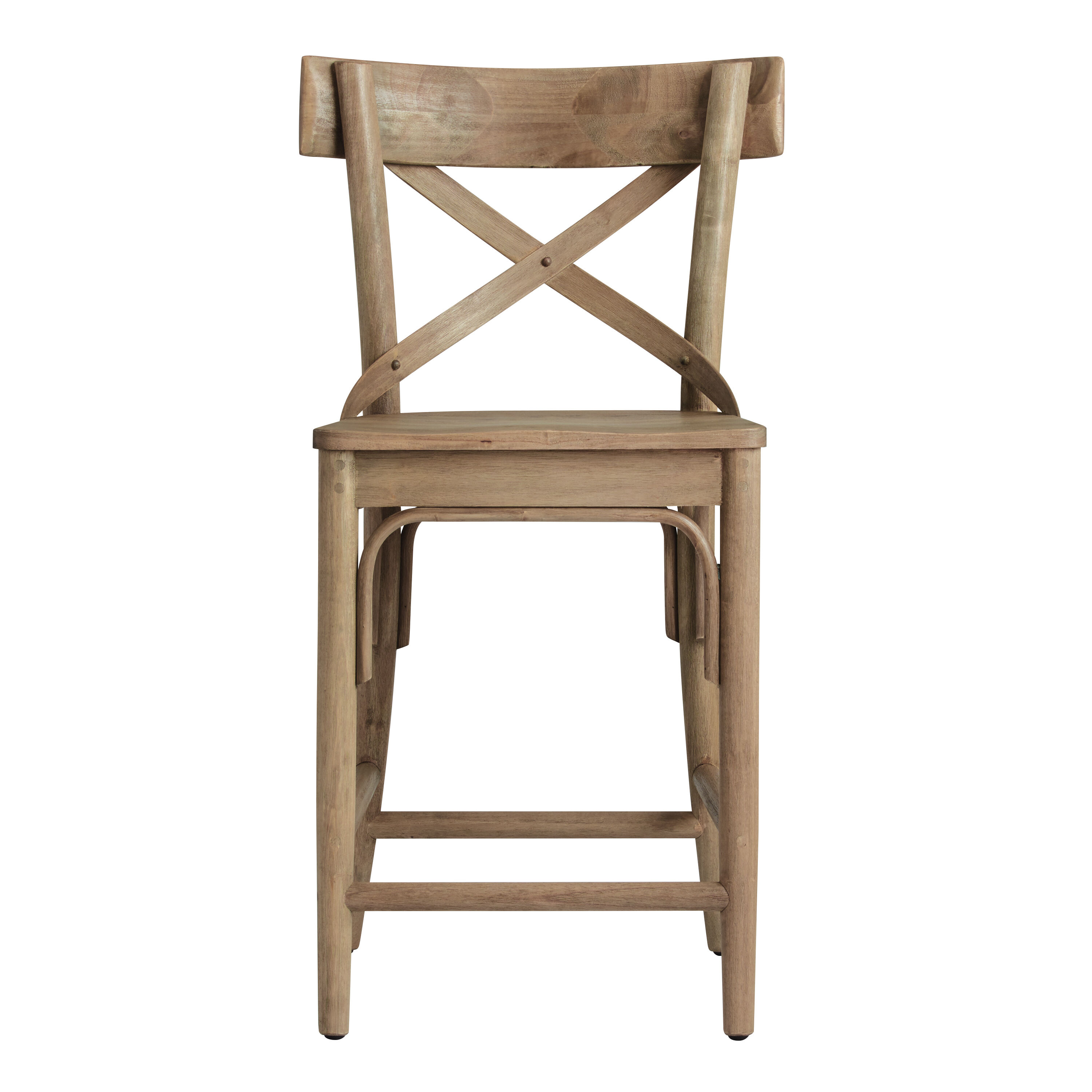 Bistro Distressed Wood Counter Stool