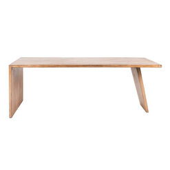Regan Antique Reclaimed Wood Asymmetrical Dining Table