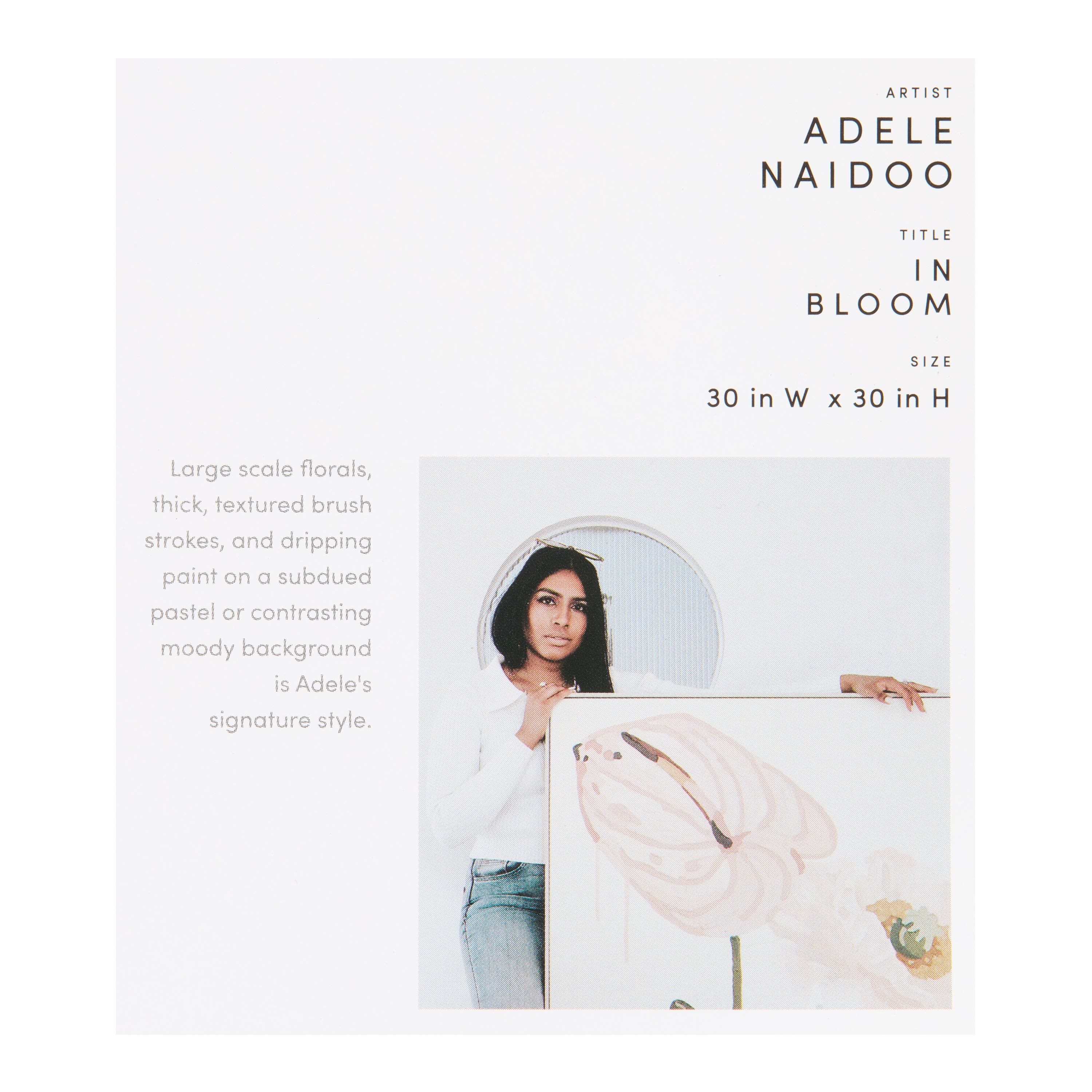 Pink In Bloom by Adele Naidoo Framed Canvas Wall Art image number 3