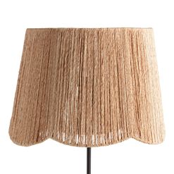 Natural Jute Rope Scalloped Table Lamp Shade