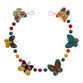 Multicolor Felt Butterfly Garland image number 0