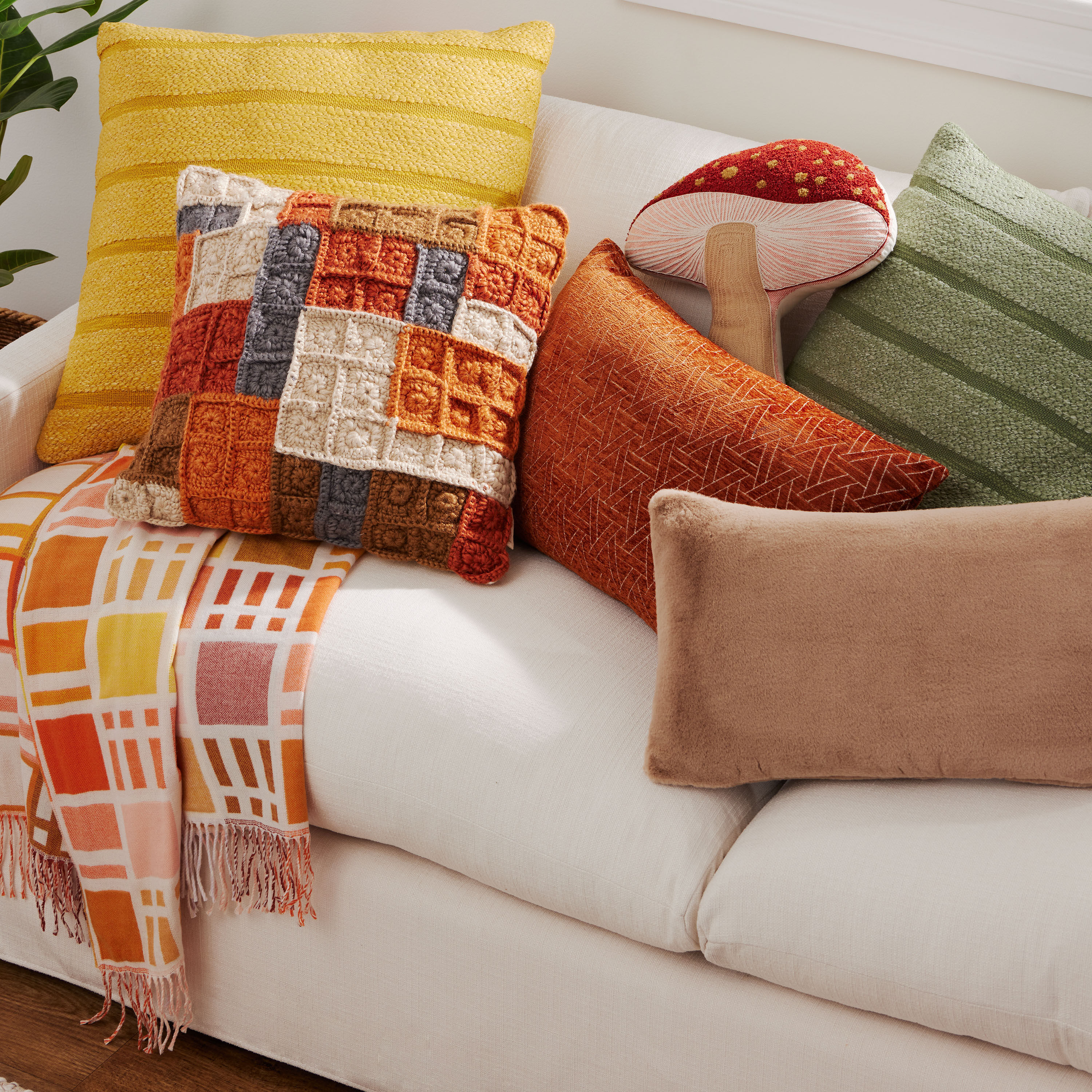 Chenille Abstract Geo Lumbar Pillow World Market