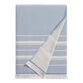 Lisbon Light Blue And Ivory Turkish Style Towel Collection image number 1