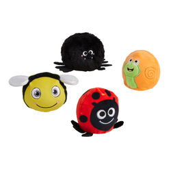 Garden Bug Plush Jelly Squeeze Toy Set of 4