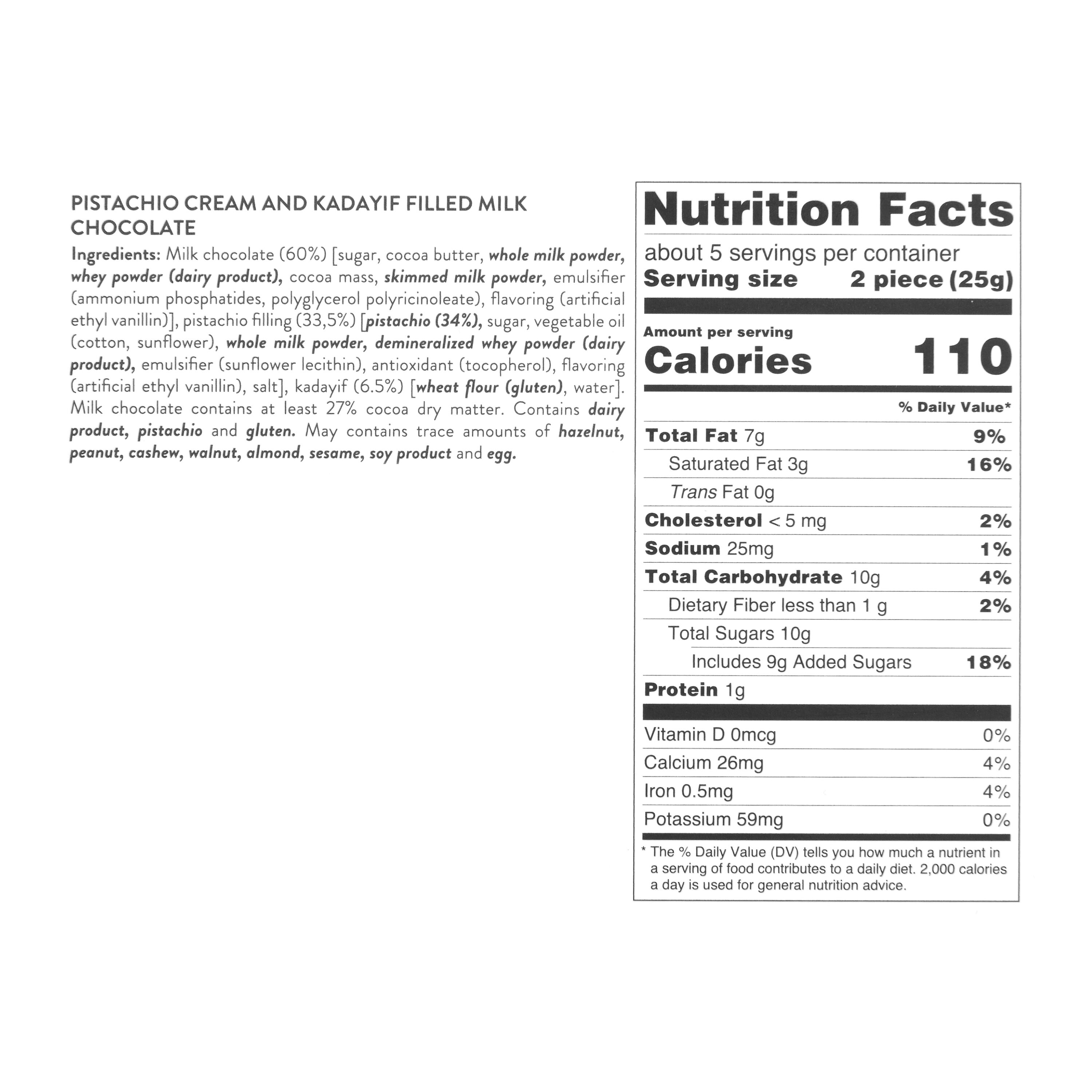 Patislove Dubai Style Pistachio and Knafeh Milk Chocolates Box image number 1