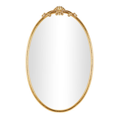 Oval Gold Metal Vintage Style Filigree Wall Mirror Oval Gold Metal Vintage Style Filigree Wall Mirror