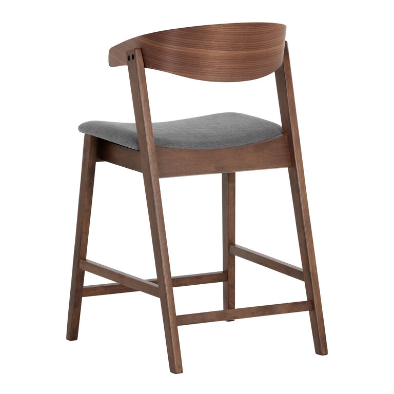 Luella Wood Curved Back Counter Stool image number 4