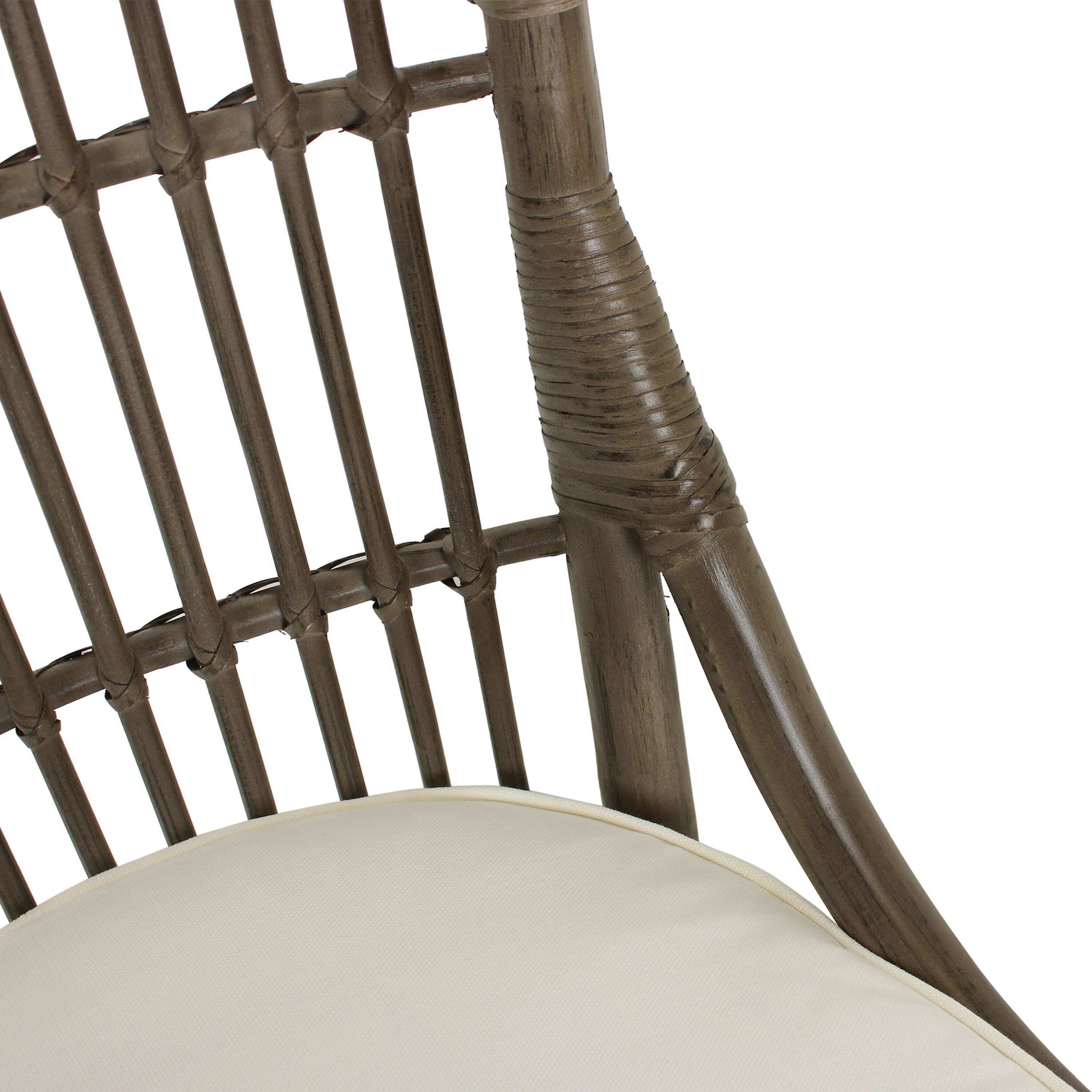 Cunard Rattan Slat Back Upholstered Dining Chair 2 Piece Set Cunard Rattan Slat Back Upholstered Dining Chair 2 Piece Set
