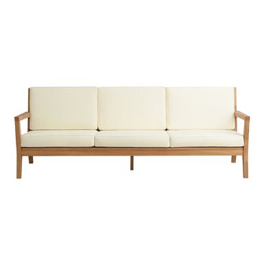 Calero Natural Teak Outdoor Couch Calero Natural Teak Outdoor Couch