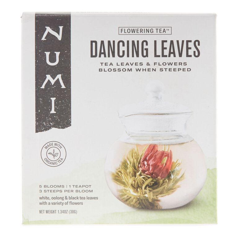 Numi Dancing Leaves Flowering Tea and Glass Teapot Set image number 1