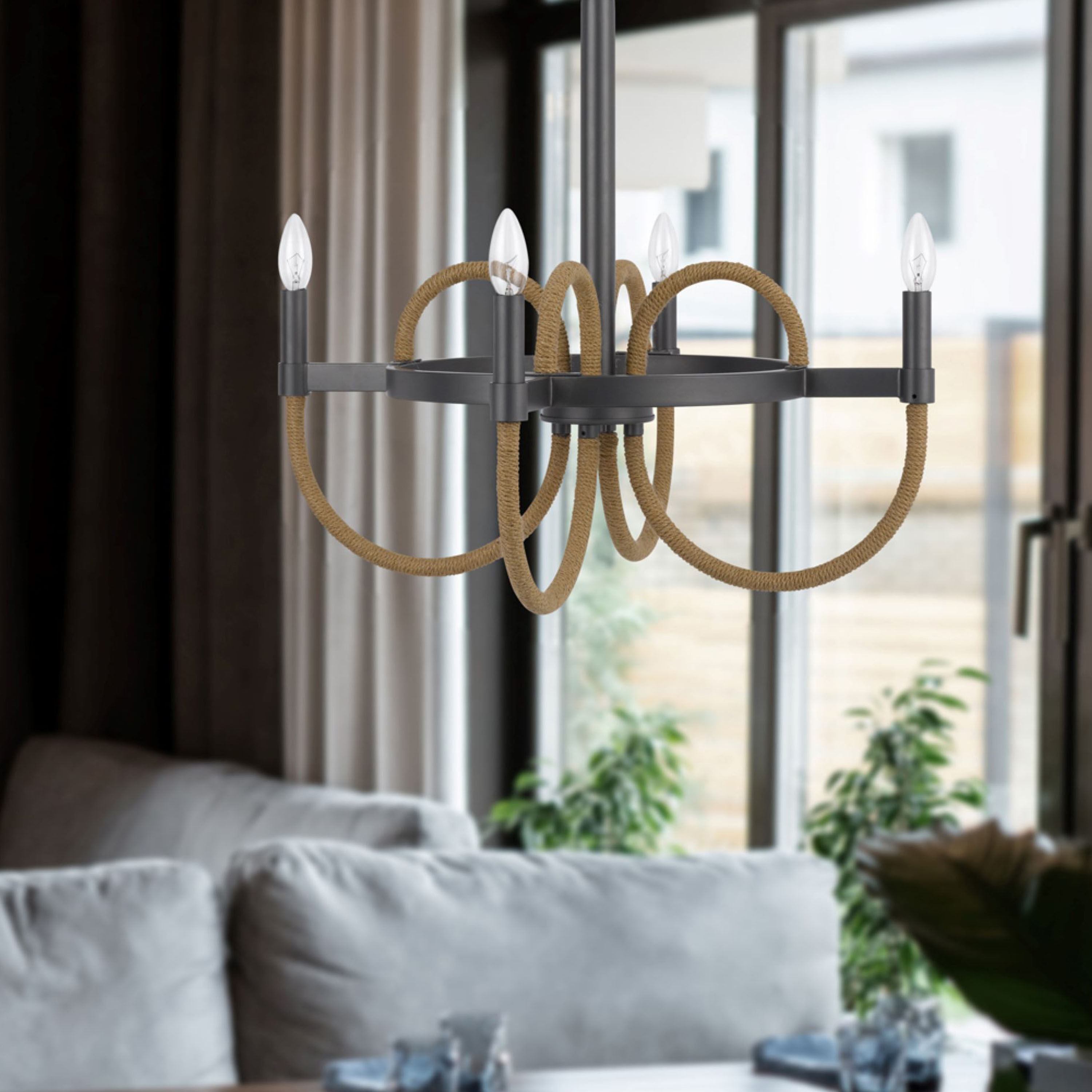 Mixed metal chandelier on sale
