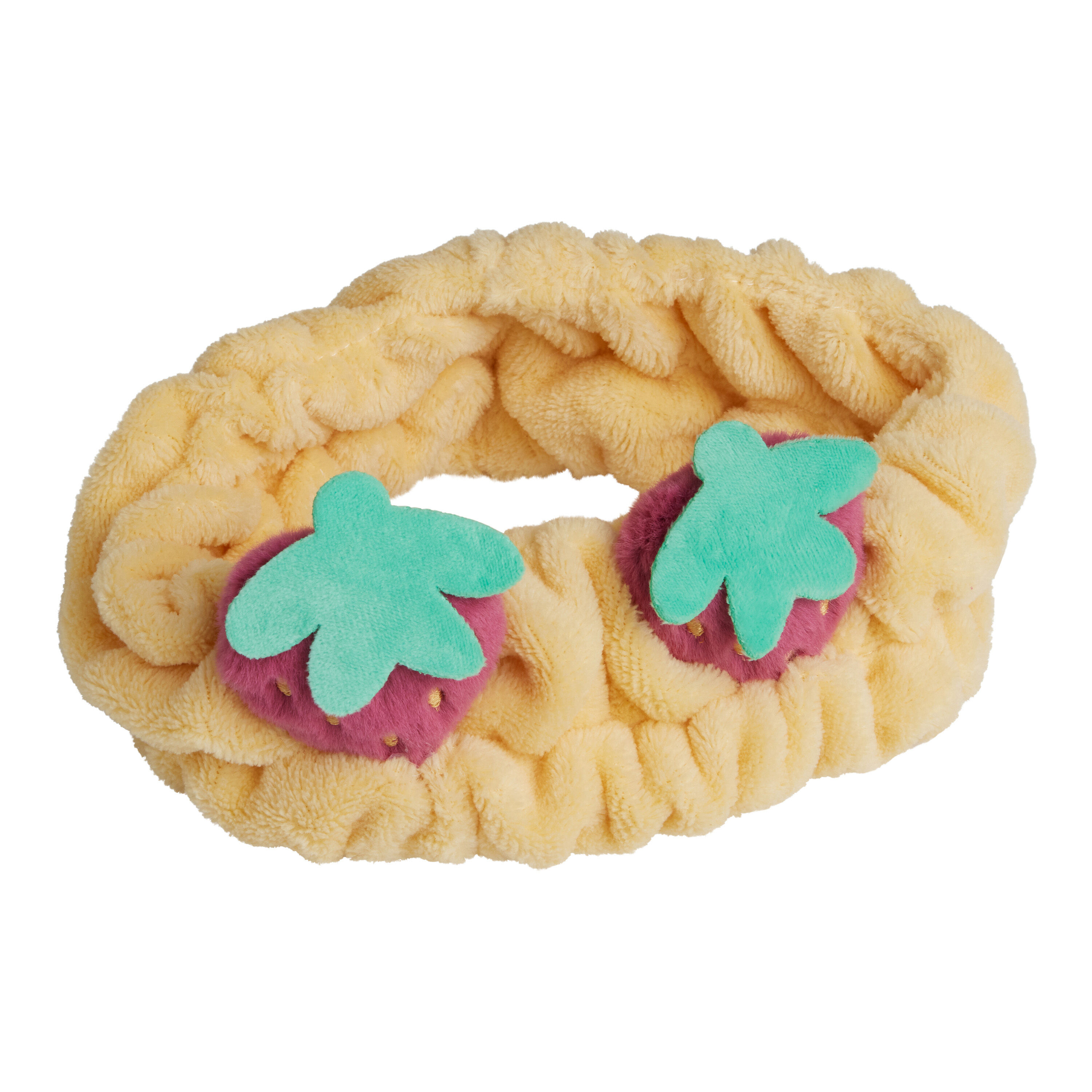 Strawberry Plush Spa Headband image number 0