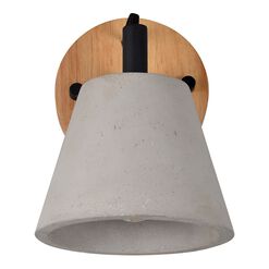 Hayes Wood And Concrete Wall Sconce
