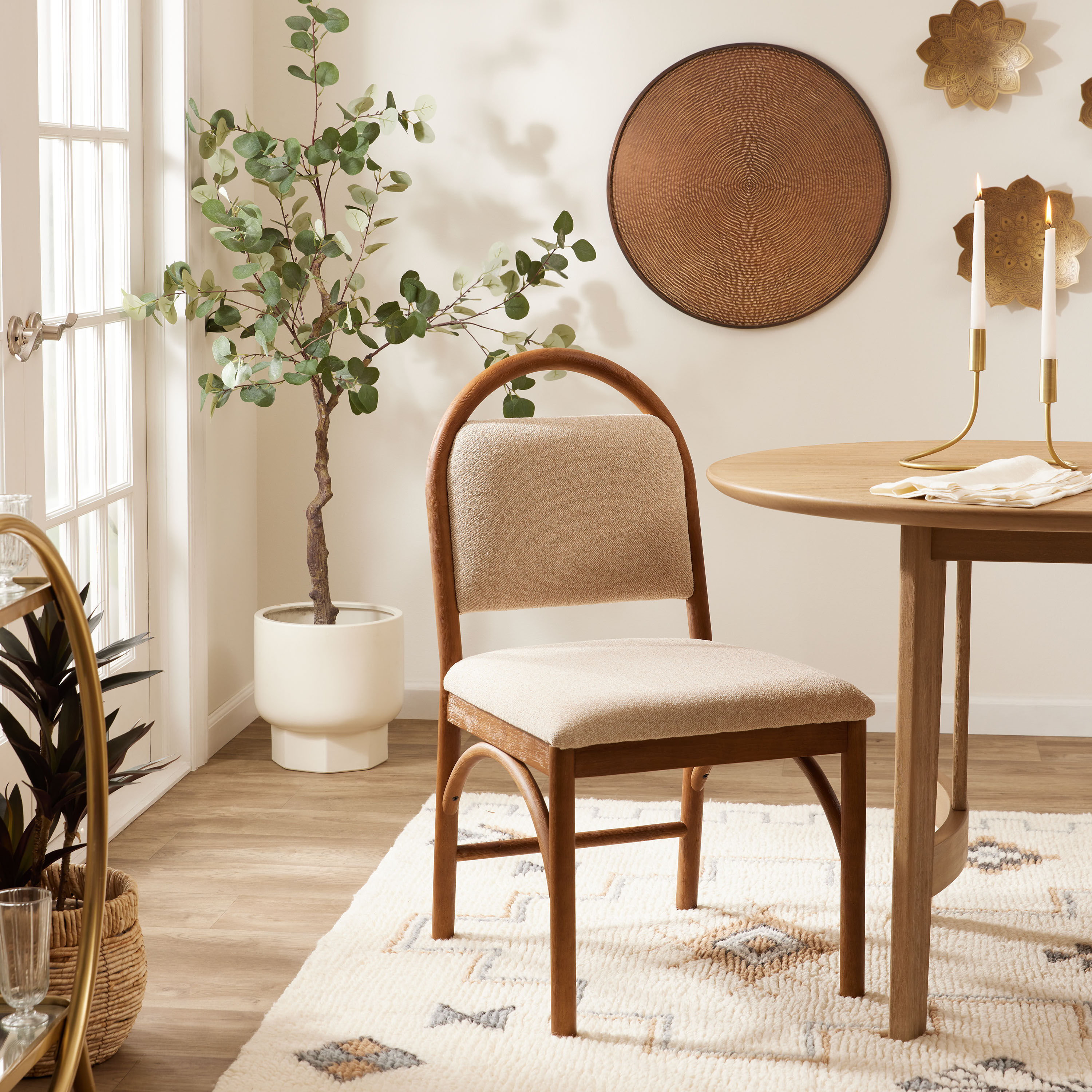 Estelle Hammered Copper Disc Wall Decor image number 1