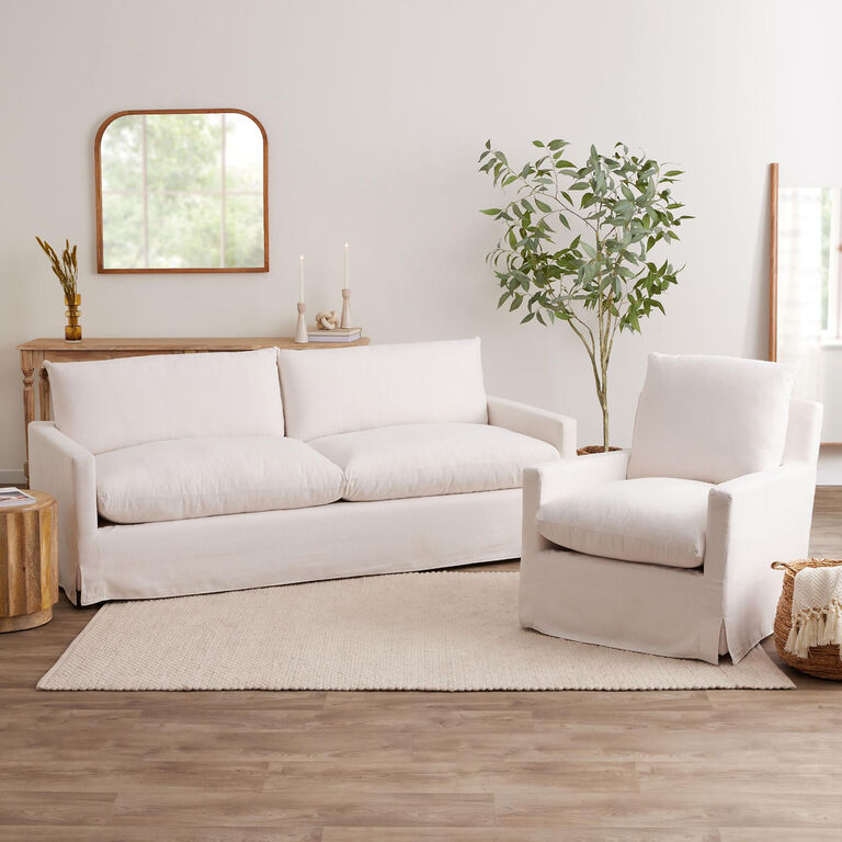 Brynn Feather Filled Swivel Chair image number 2