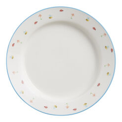 Bunny And Friends Blue Rim Appetizer Plate