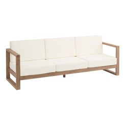 Segovia Light Brown Eucalyptus Outdoor Couch