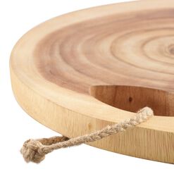 Round Raw Edge Tree Ring Cutting Board