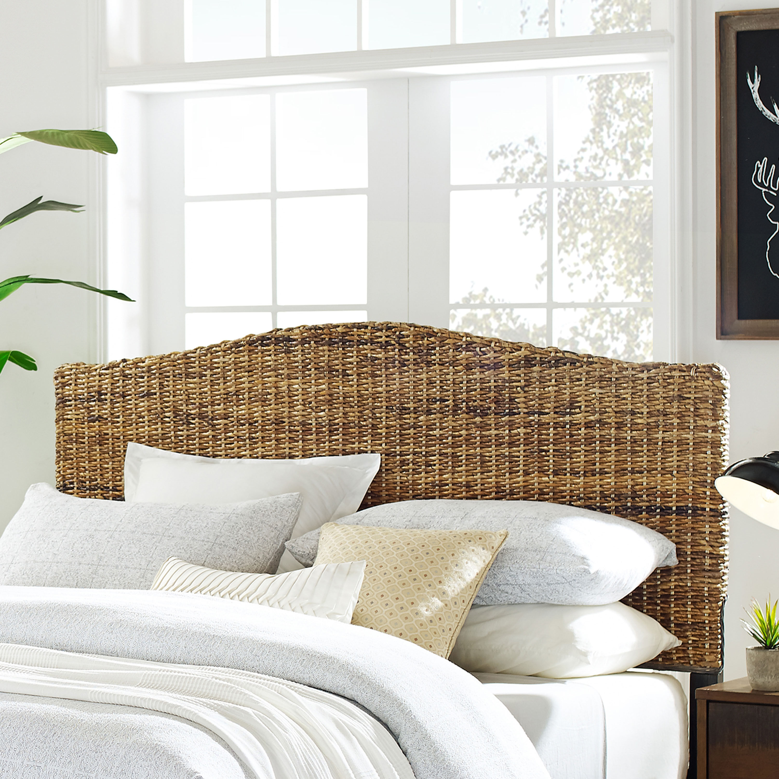 Natural fiber deals headboard
